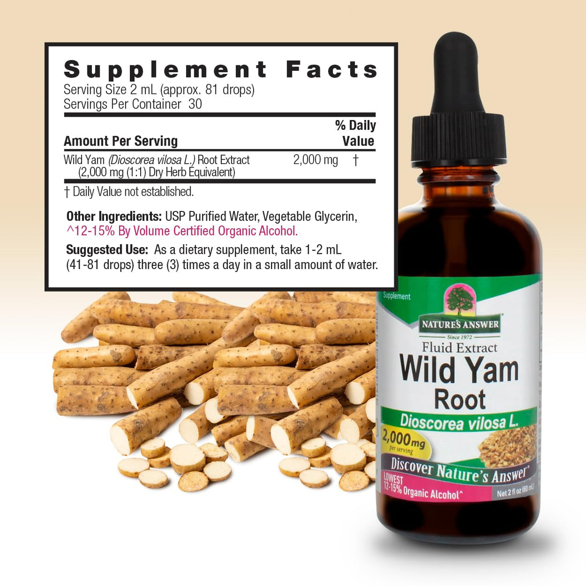 Nature's Answer Wild Yam Extract - 2 Fl Oz - image 4