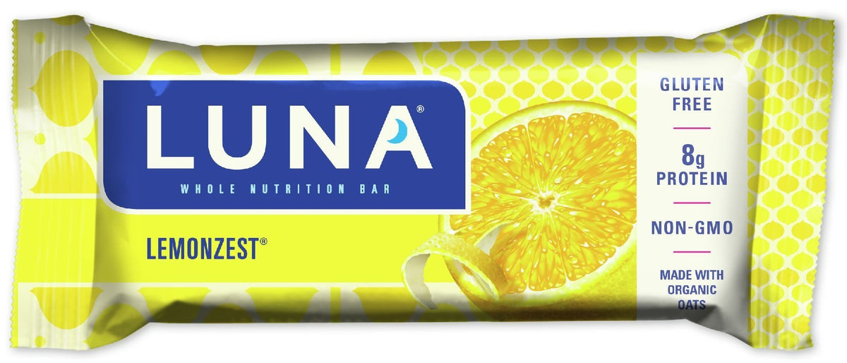 Clif Luna Lemon Zest Nutrition Bar - Box of 15