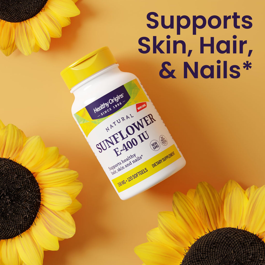 Healthy Origins Sunflower Vitamin E 400 IU - 120 Softgels - image 4