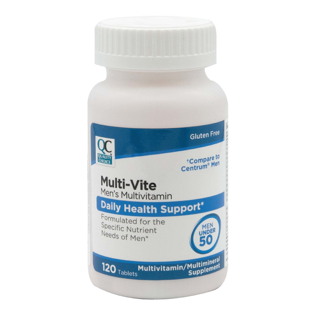 Quality Choice Mens Multi-Vite Multivitamin for Men Under 50 - 120 Tablets