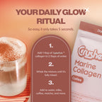 Crushed Tonic Korean Beauty Collagen Powder Coffee - 15 Sticks - image 4