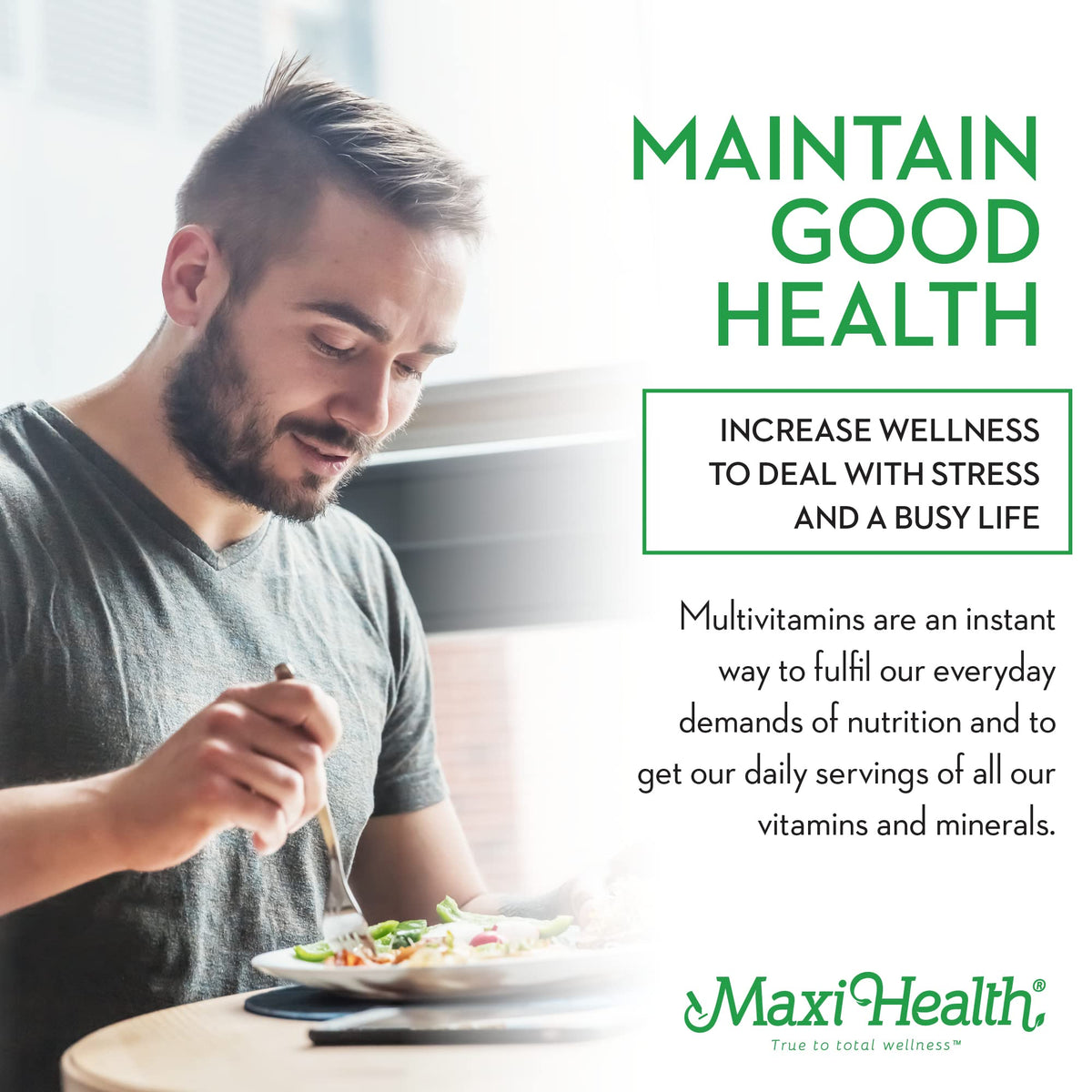 Maxi Health Supreme - High Potency Multivitamin & Mineral Supplement