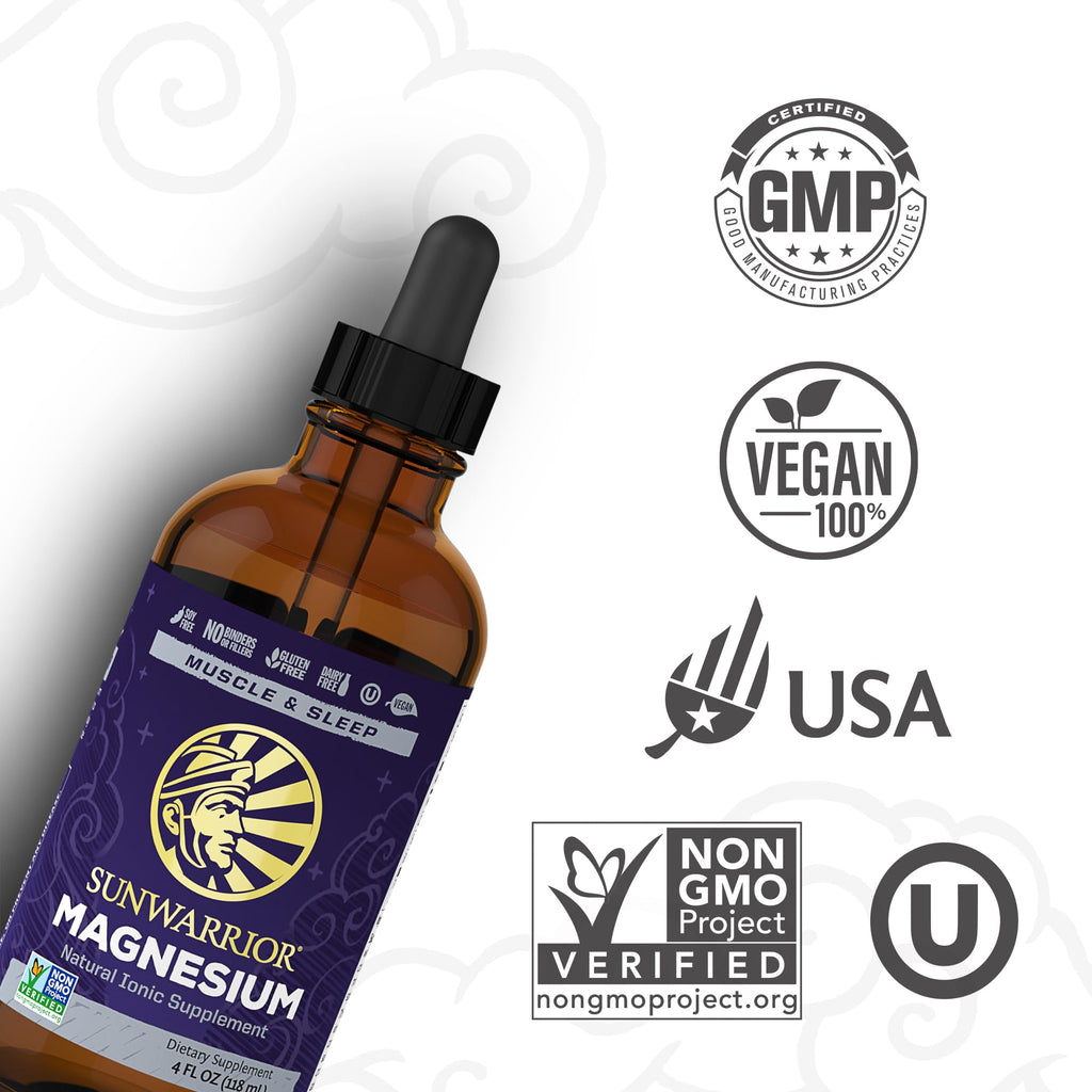 Sunwarrior Magnesium Mineral Supplement Ionic Liquid - 4 FL Oz - image 3