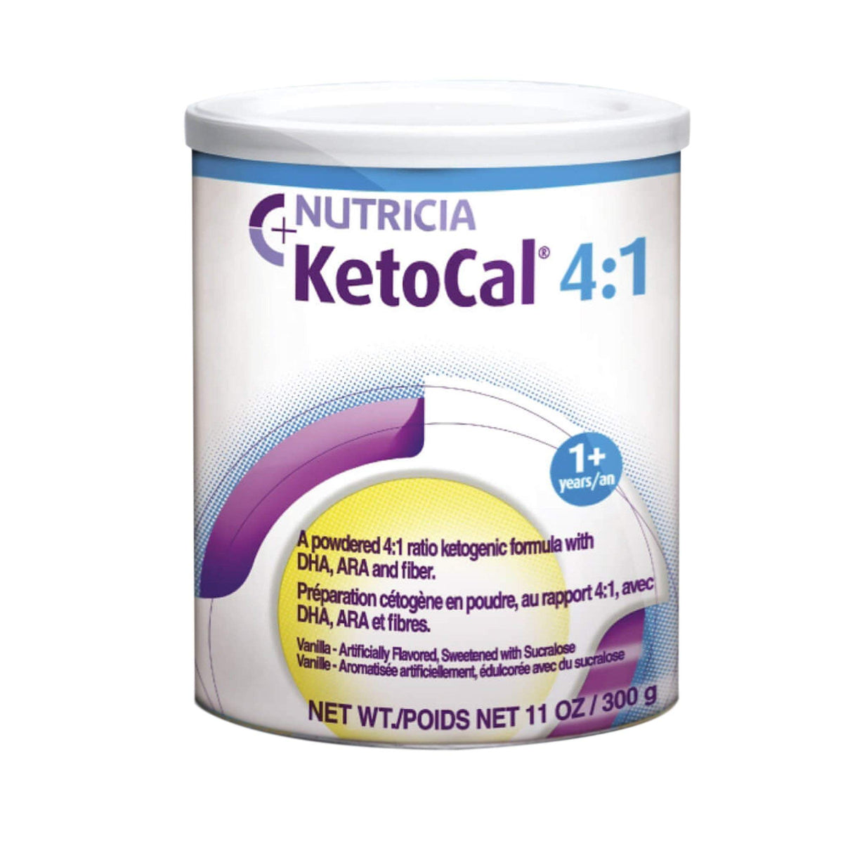 KetoCal 4:1 Vanilla Flavor Powder - 6 x 300g Cans