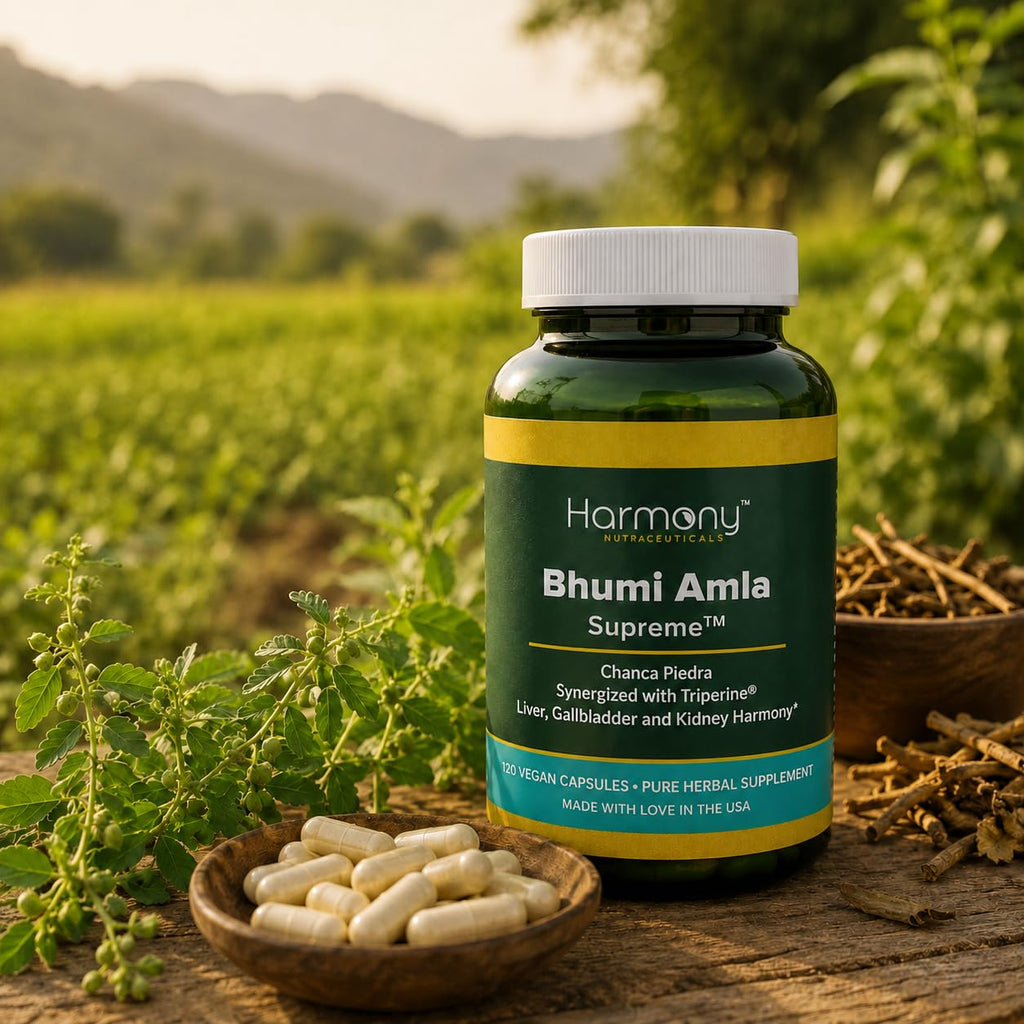 Harmony Nutraceuticals Bhumi Amla Supreme Phyllanthus Niruri - 120 Capsules - image 6
