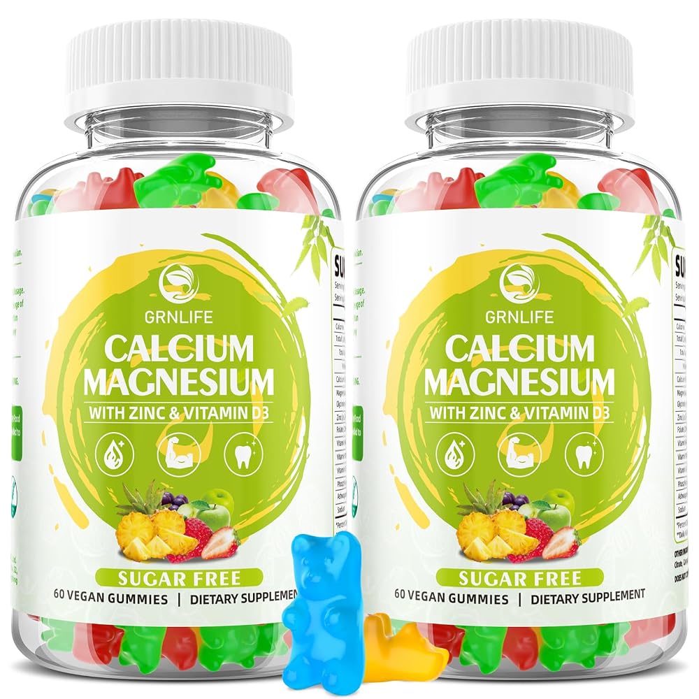 GrnLife Calcium Magnesium Zinc Gummies with Vitamin D3