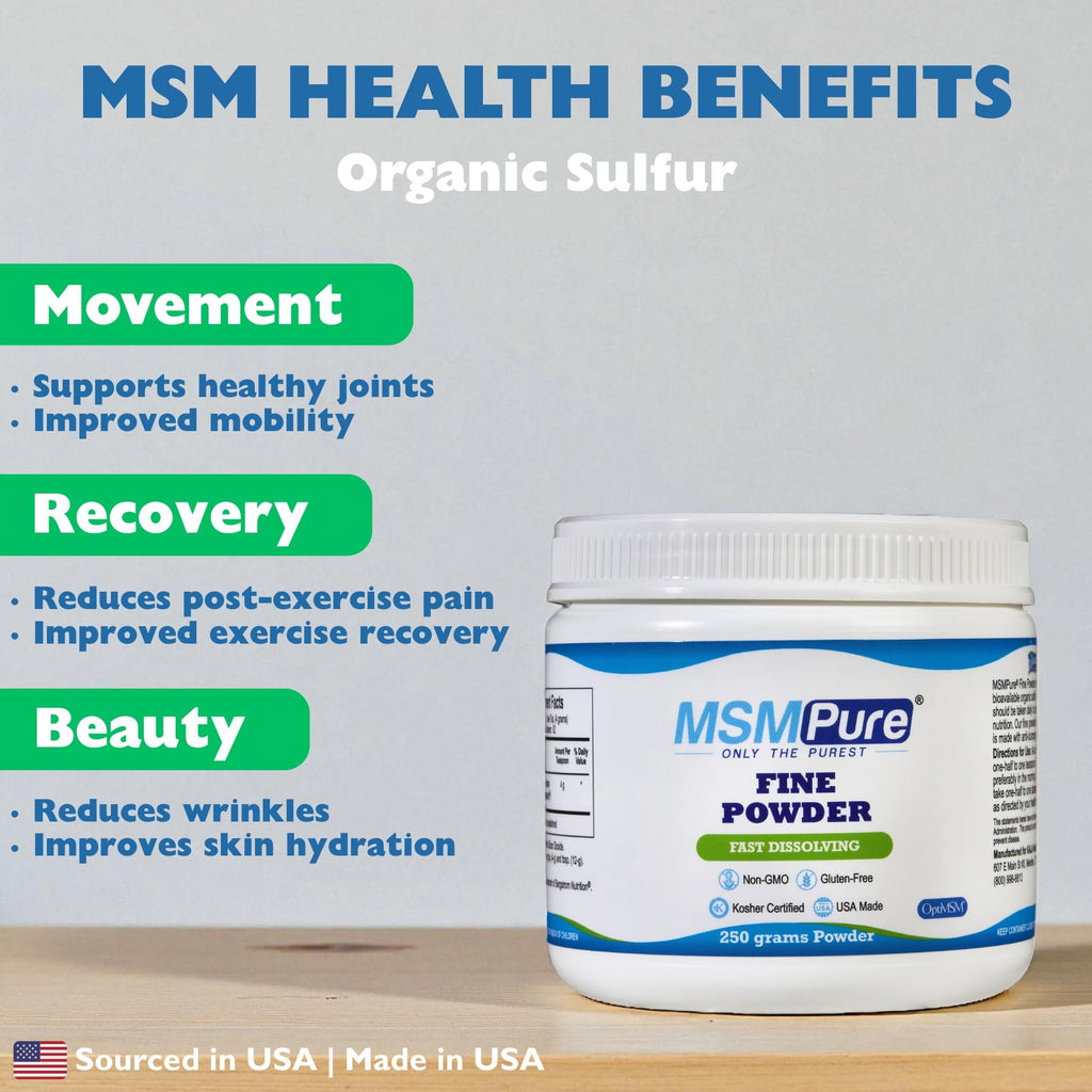 KALA HEALTH MSMPure MSM - Fine Powder Crystals
