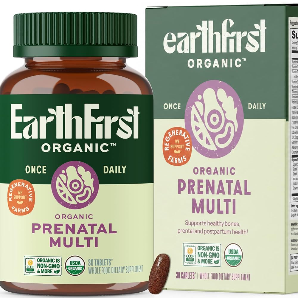 EarthFirst Organic Prenatal Once Daily Multivitamin for Women