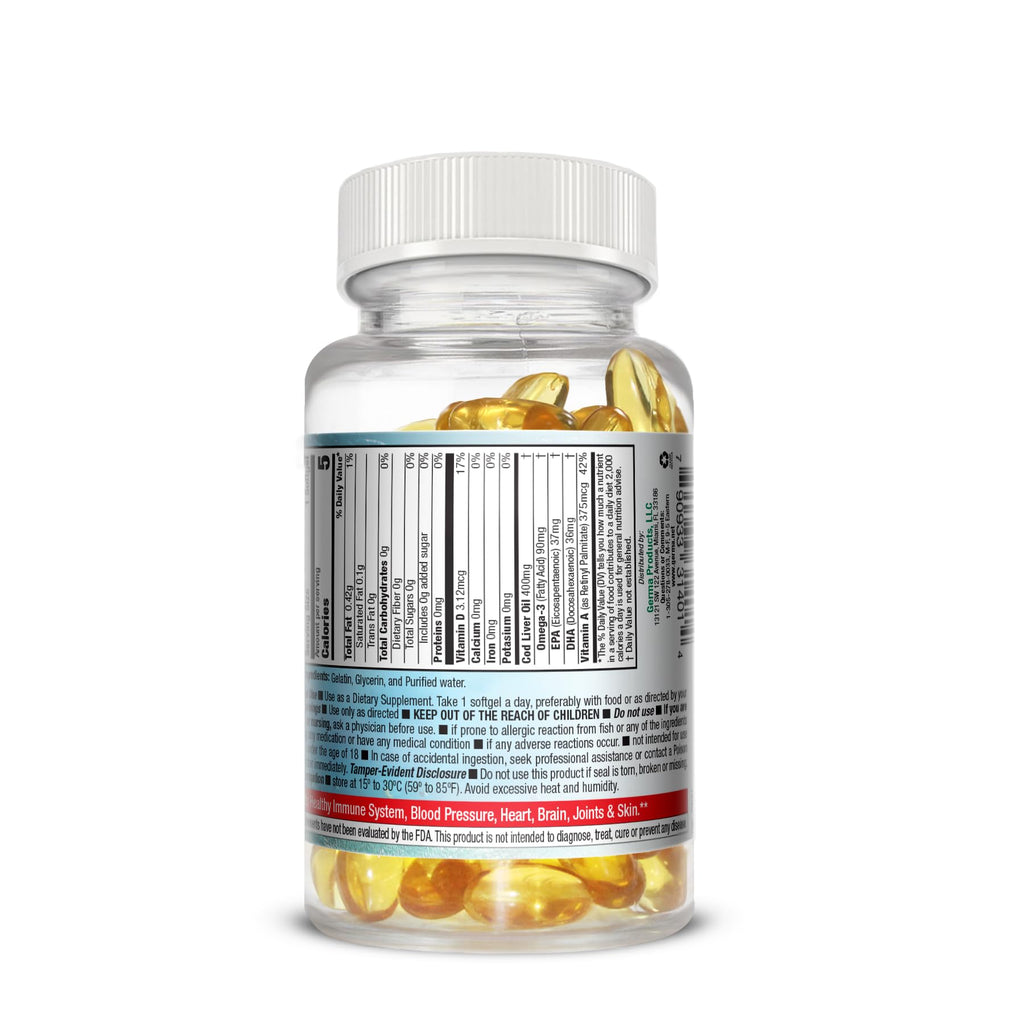 Germa Cod Liver Oil Capsules - 50 Count - image 4