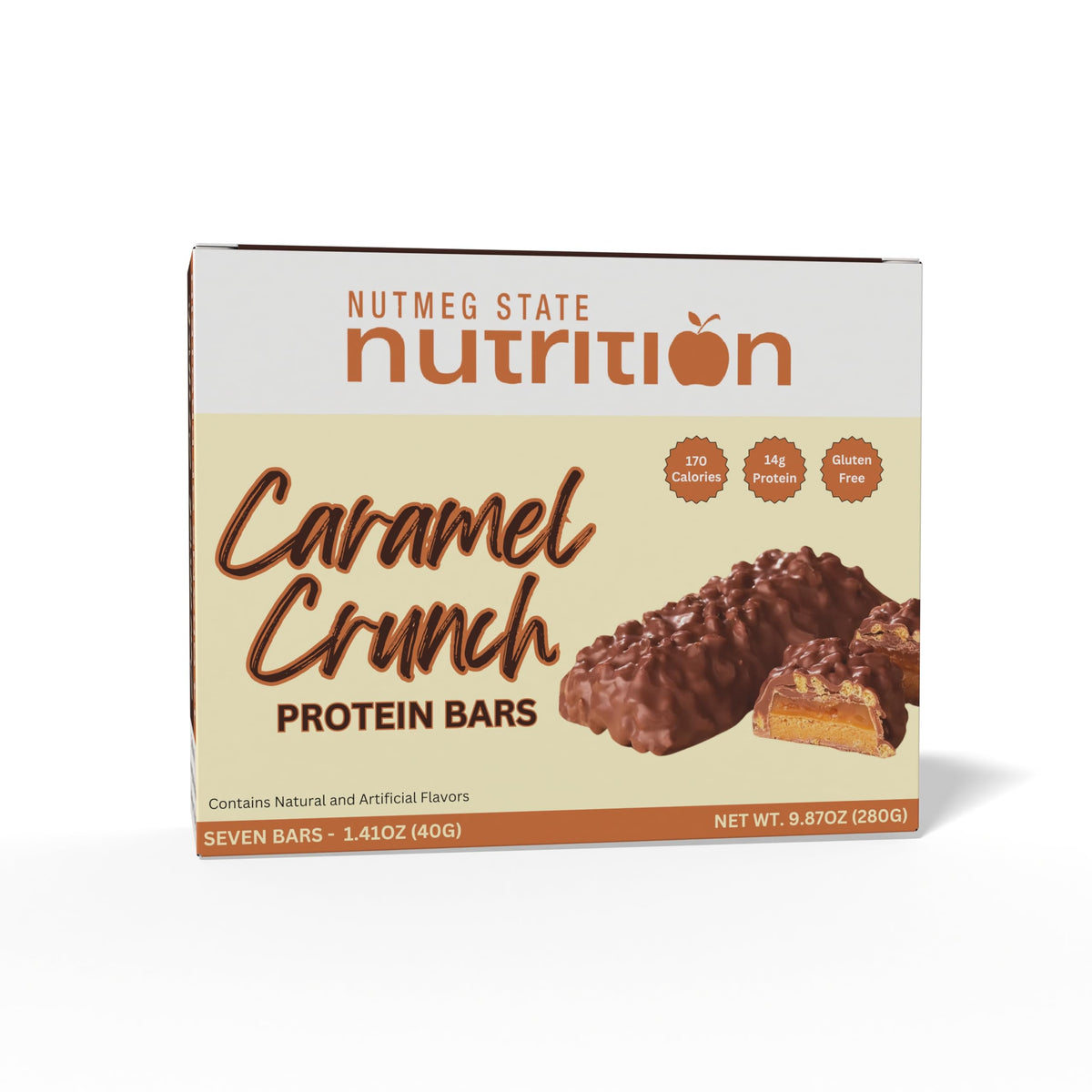 FitWise High Protein Caramel Crunch Bars - 12 Bars