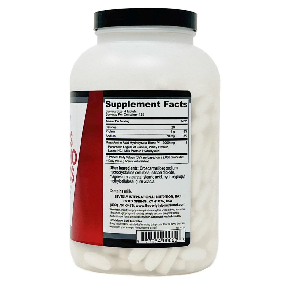 Beverly International Mass Amino Acids Complete Amino Profile - 500 Tablets - image 3