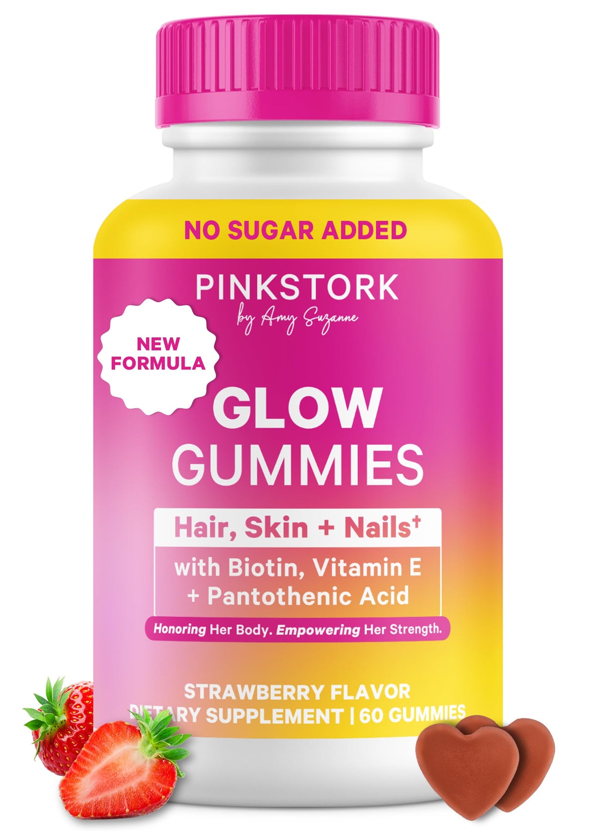 Pink Stork Total Glow Gummies for Women - 60 Gummies