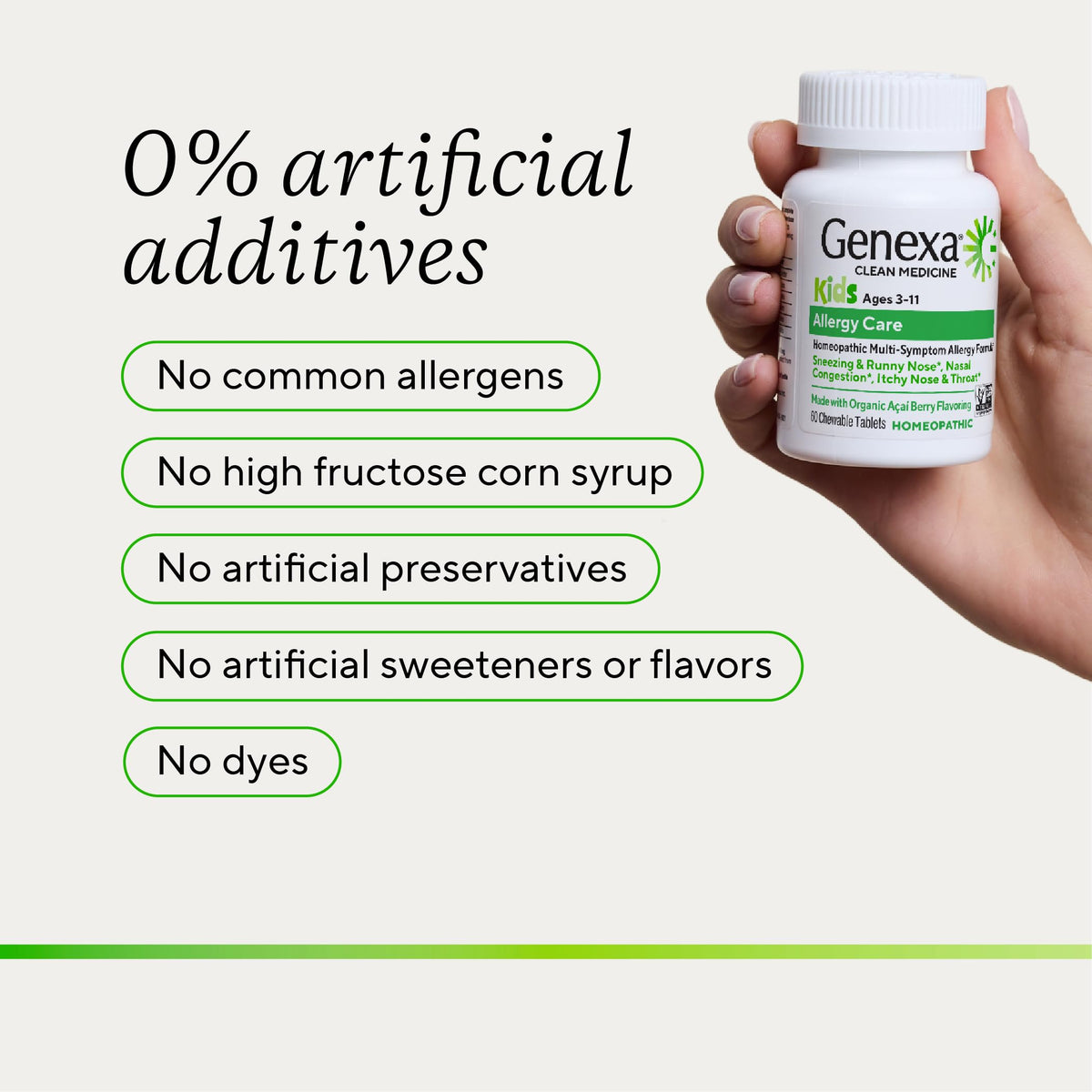 Genexa Kids Allergy Relief Chewable Tablets - 60 Tablets - image 5