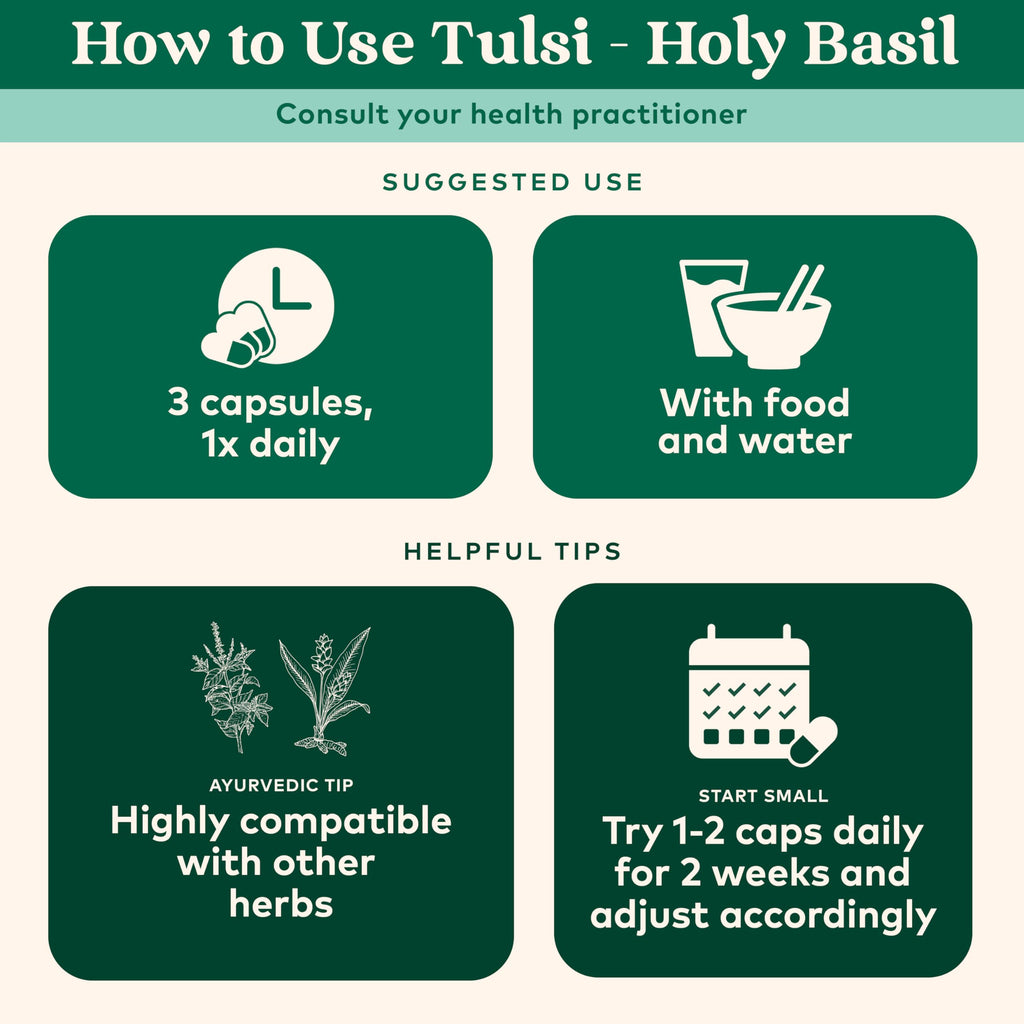 ORGANIC INDIA Tulsi Holy Basil Capsules Immune Support - 90 Capsules - image 4