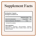 Utzy Naturals Vitamin K2 + D3 High Dose - 60 Vegetarian Capsules - image 5