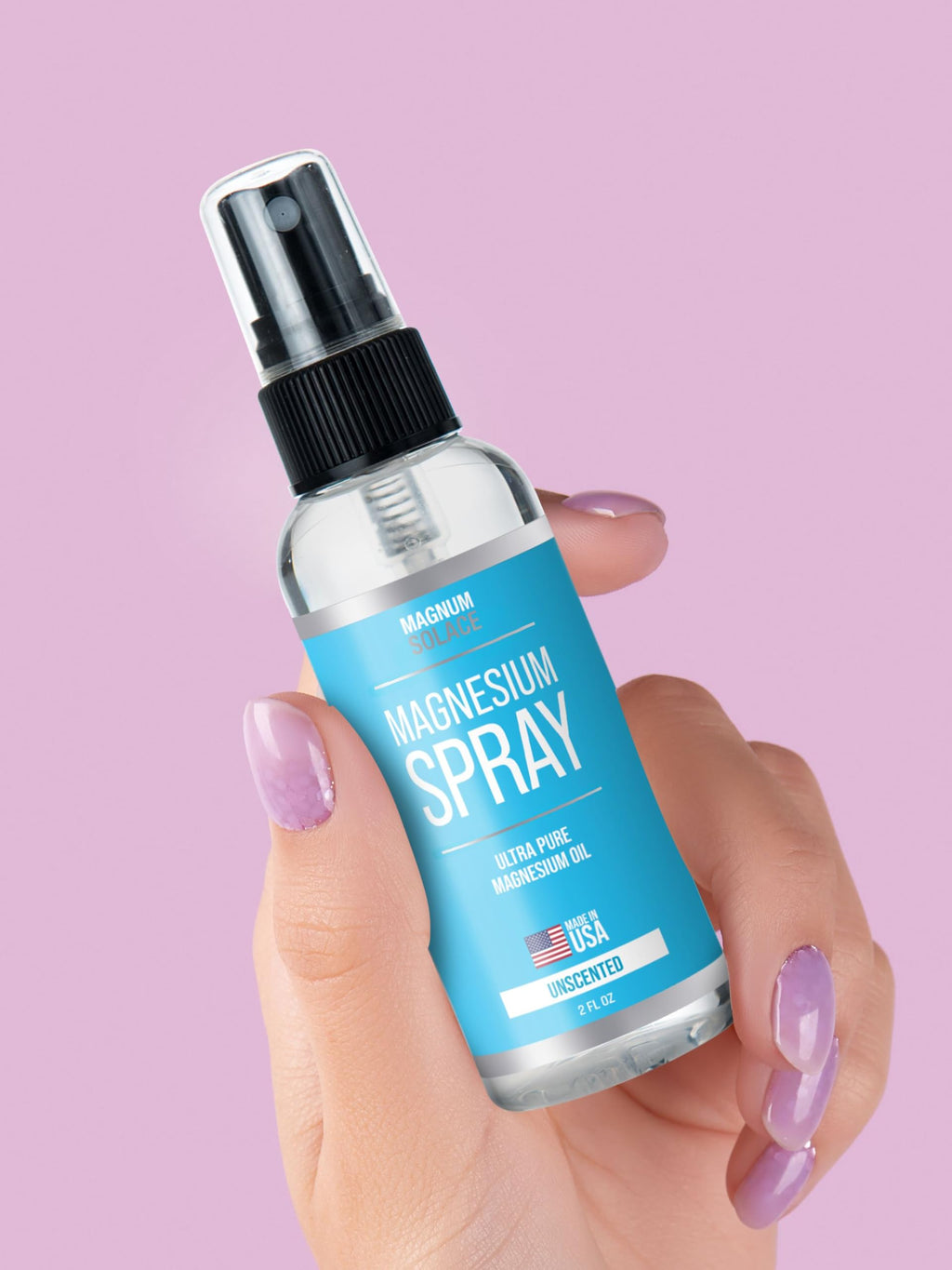Magnum Solace Pure Magnesium Oil Spray - 100% Natural Magnesium Spray
