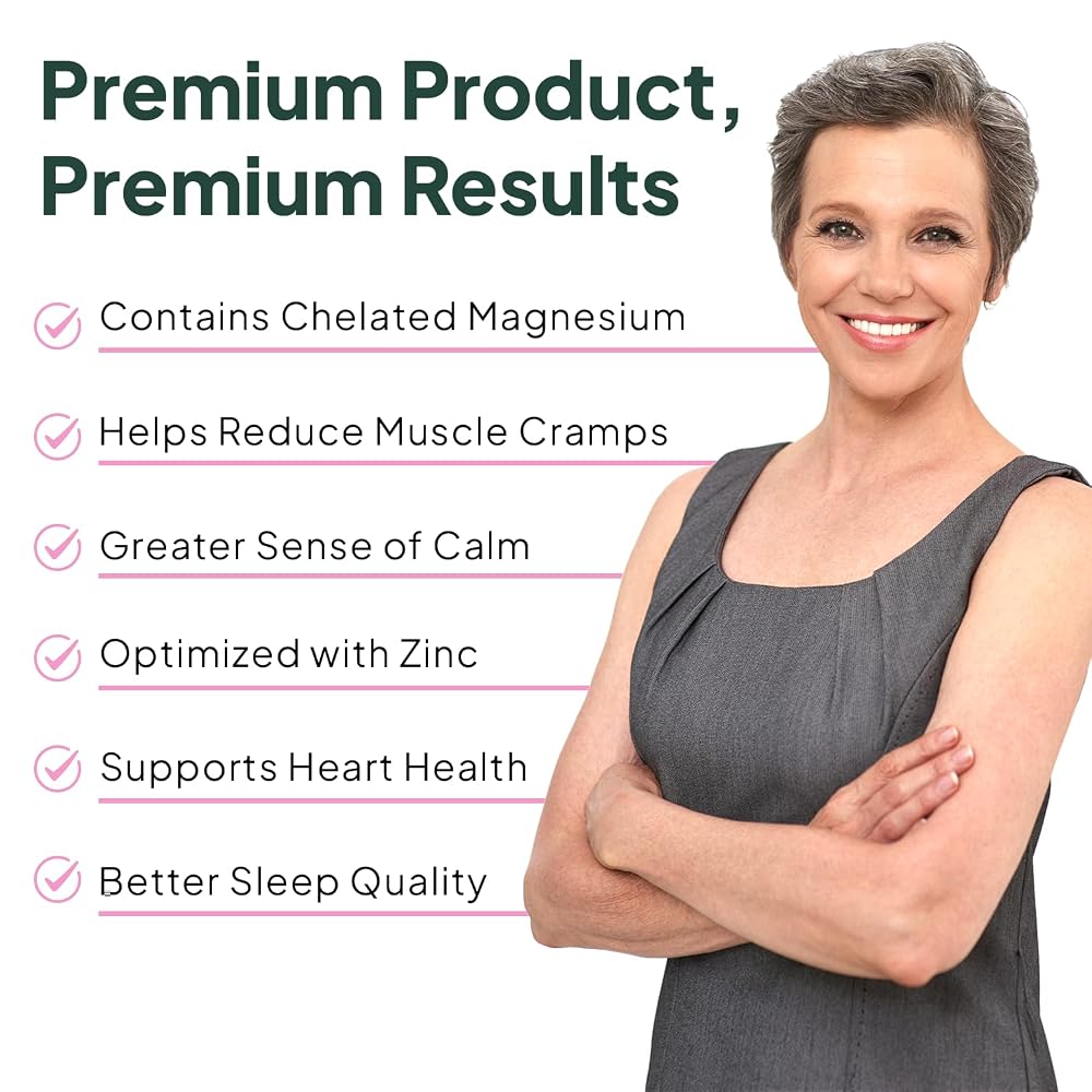 Organics Ocean Pure Magnesium Glycinate with Zinc - Maximum Strength