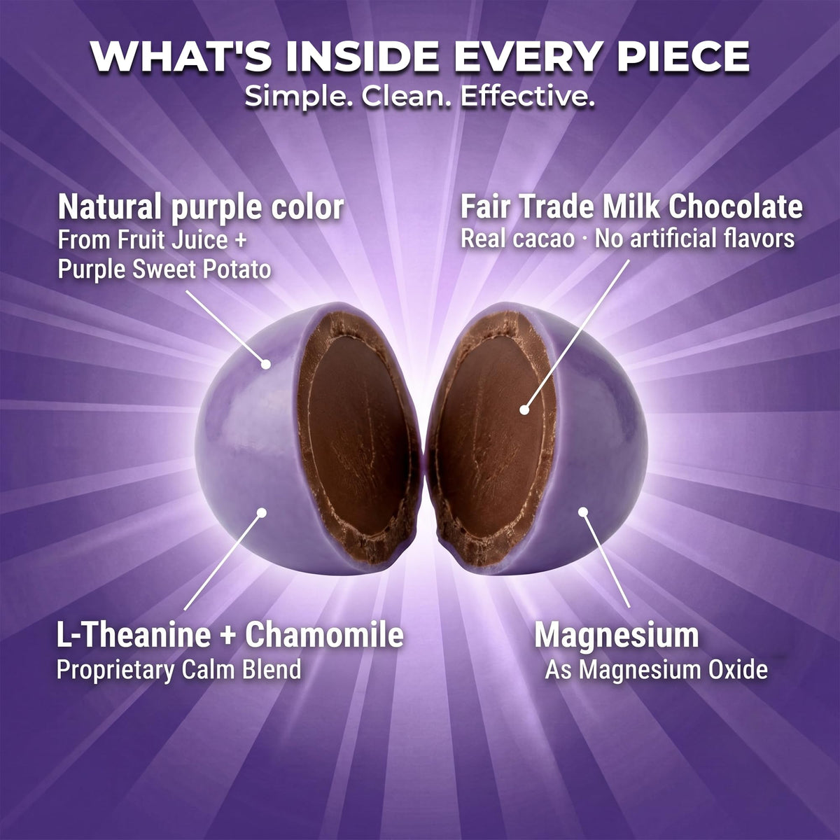 Good Day Chocolate Natural Calming Supplement for Kids - 50 Pieces - image 3
