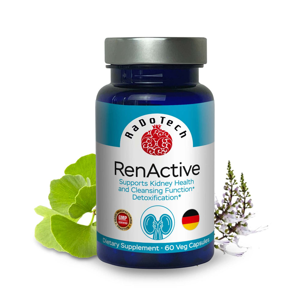 RaDoTech RenActive Kidney Detox Cleanse - 60 Vegetarian Capsules