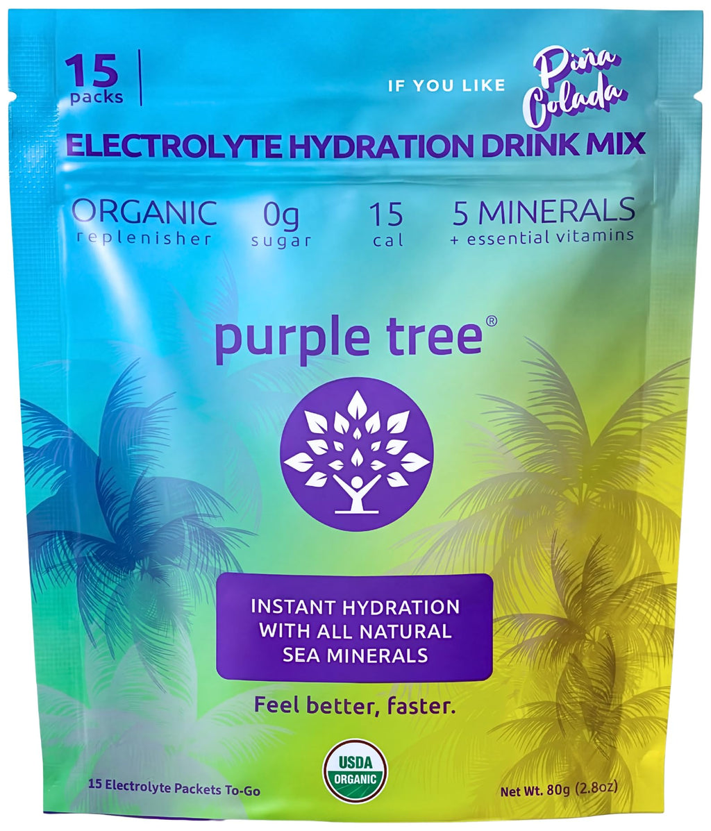 Purple Tree Organic Electrolyte Hydration Pina Colada - 15 Sticks