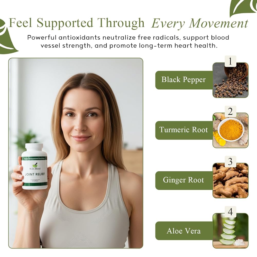 M.D. Blend M.D. Joint Supplement for Knees, Hips & Ankles - 120 Capsules - image 4