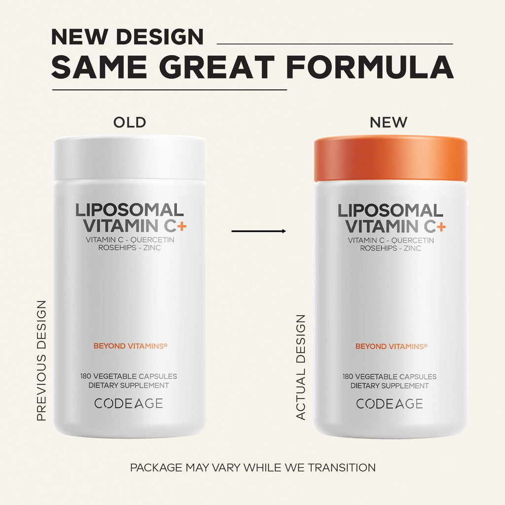 Codeage Liposomal Vitamin C 1500mg with Zinc