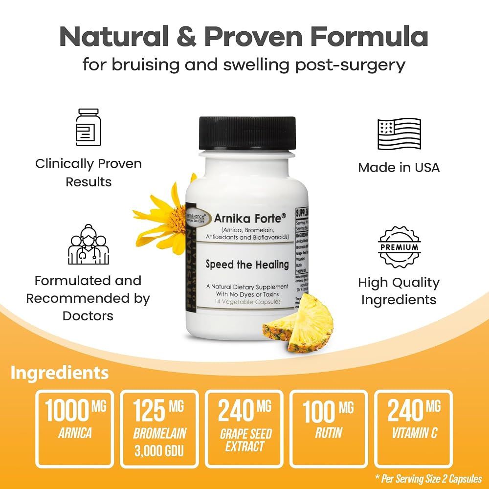 DermAvance Arnika Forte Swelling & Bruising Reducer - 14 Capsules - image 5