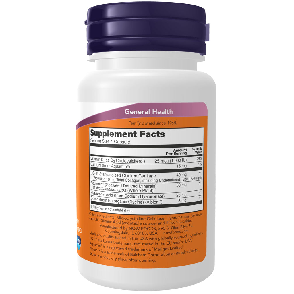 NOW Supplements UC-II Advanced Joint Relief Type II - 60 Vegetarian Capsules - image 2