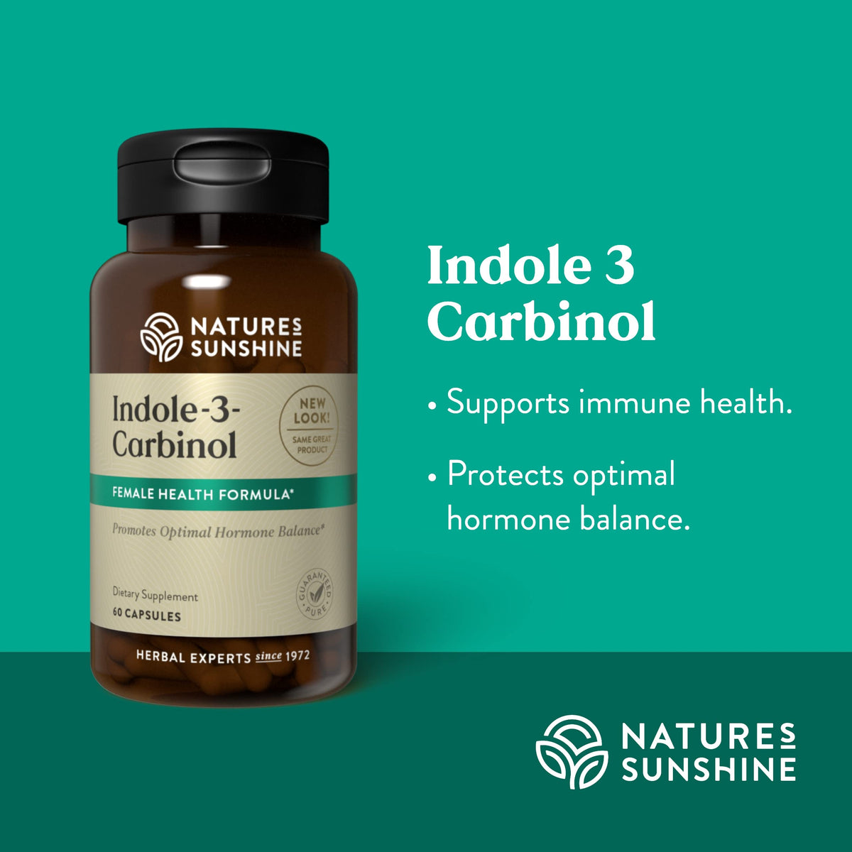 Nature's Sunshine Indole 3 Carbinol Hormone Balance - 60 Capsules - image 4