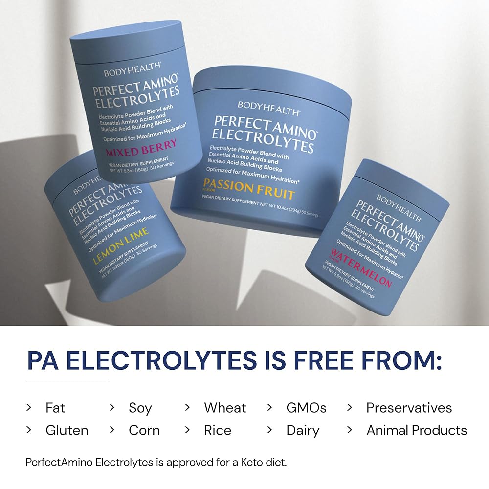 BodyHealth PerfectAmino Electrolytes Powder No Sugar
