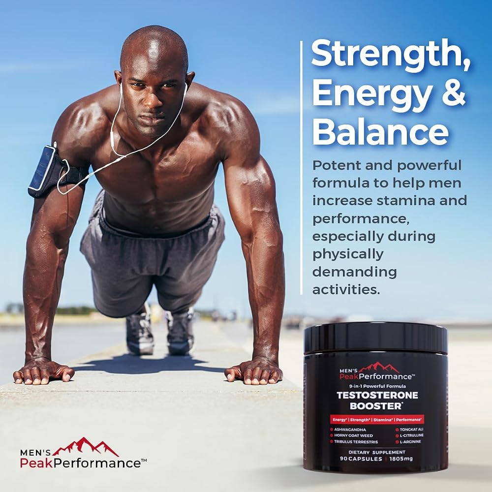 MEN'S PeakPerformance Testosterone Booster - 90 Capsules - image 5