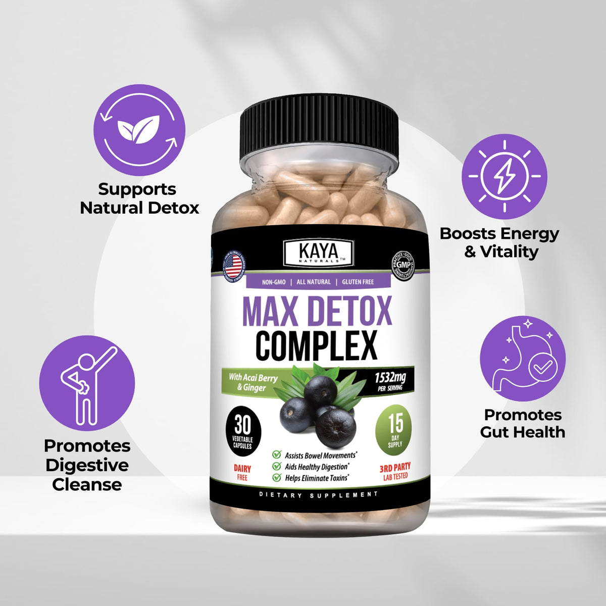 Kaya Naturals - Max Detox - 100% Natural