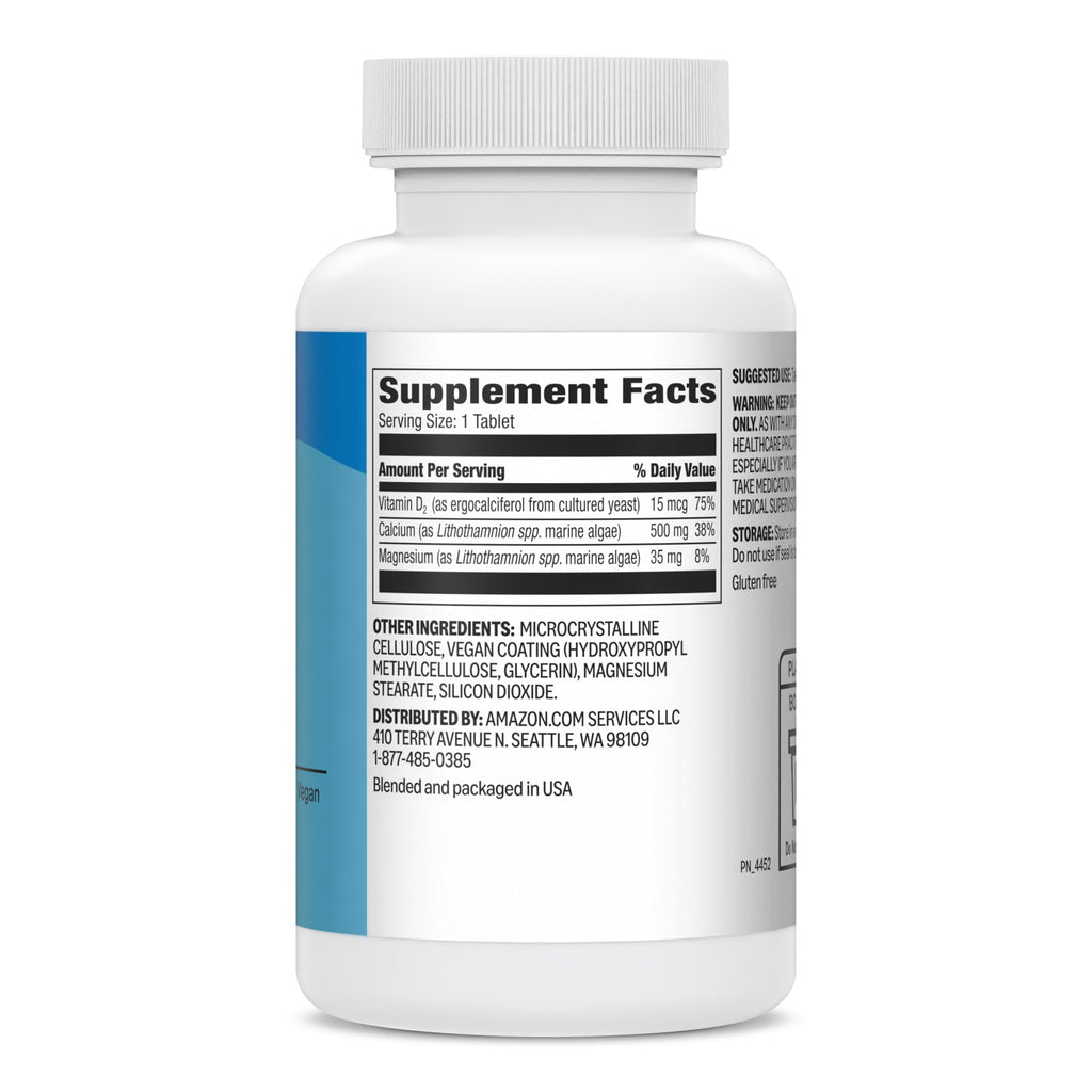 Amazon Basics Calcium plus Vitamin D2 - 65 Tablets - image 5