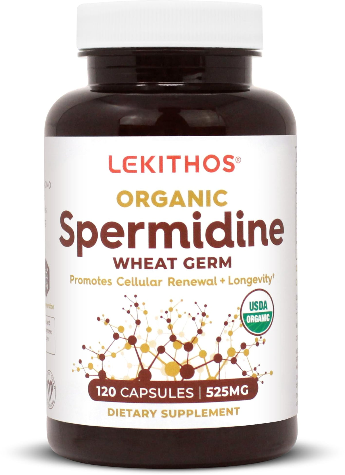 Lekithos Organic Spermidine Capsules - 120 Capsules