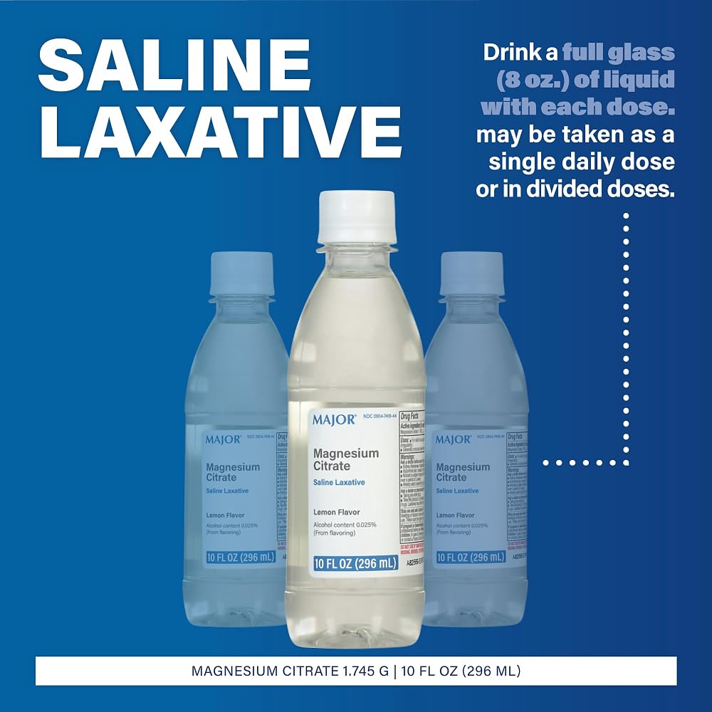 Major Magnesium Citrate Saline Laxative - Helps Relieve Occasional