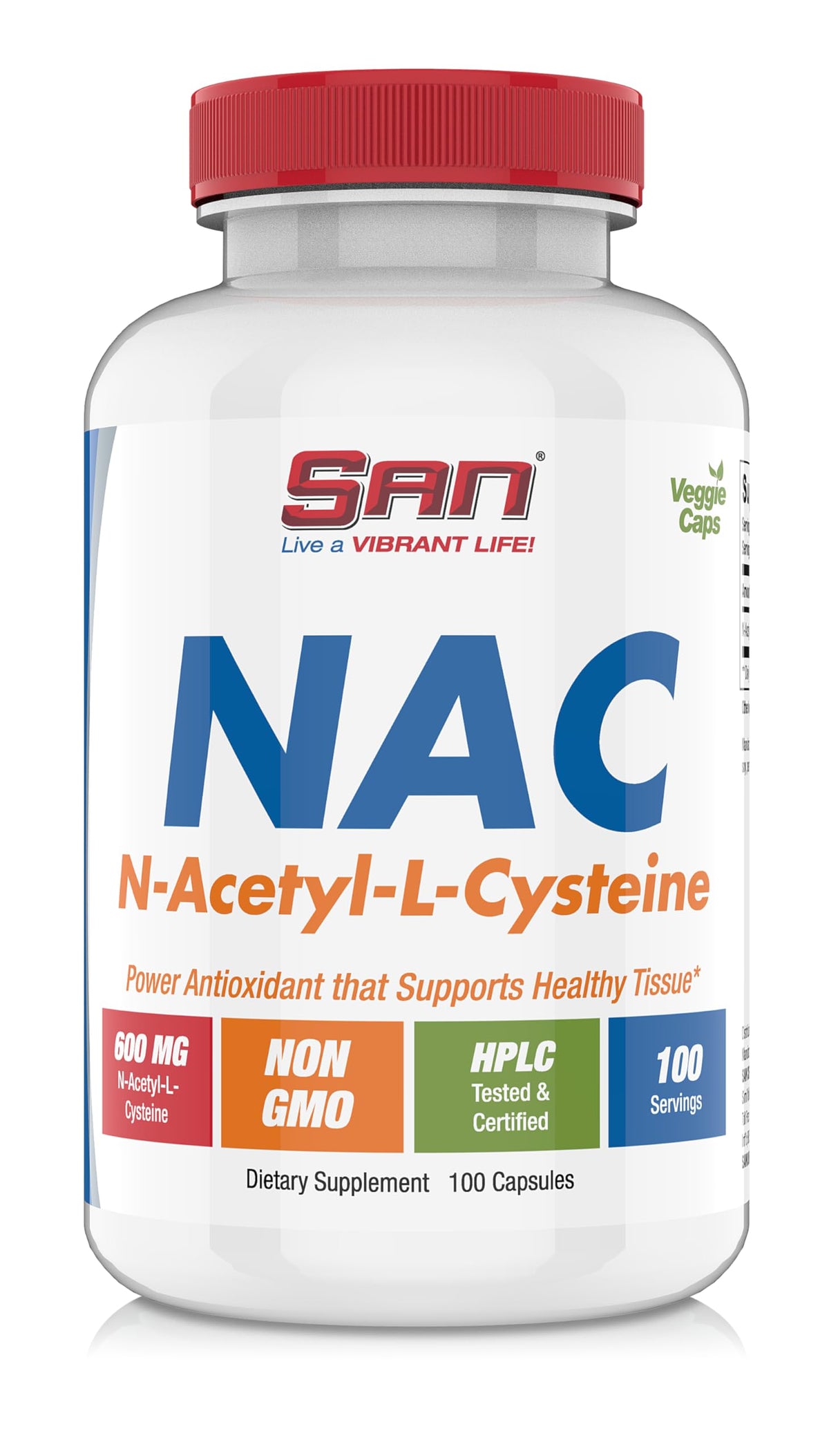 SAN N-Acetyl-L-Cysteine (NAC) 600 mg - 100 Capsules - image 4