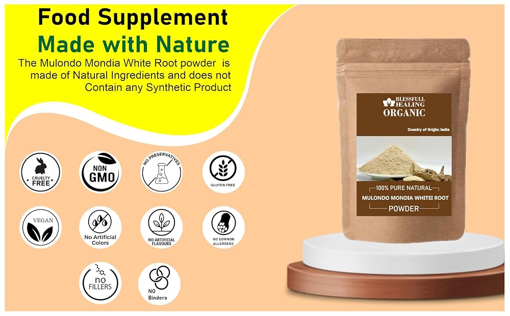 Blessfull Healing Organic Mulondo Mondia Whitei Root Powder - 100g - image 4