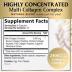 Hello Lovely! Multi Collagen Peptides for Women & Men - 2400mg