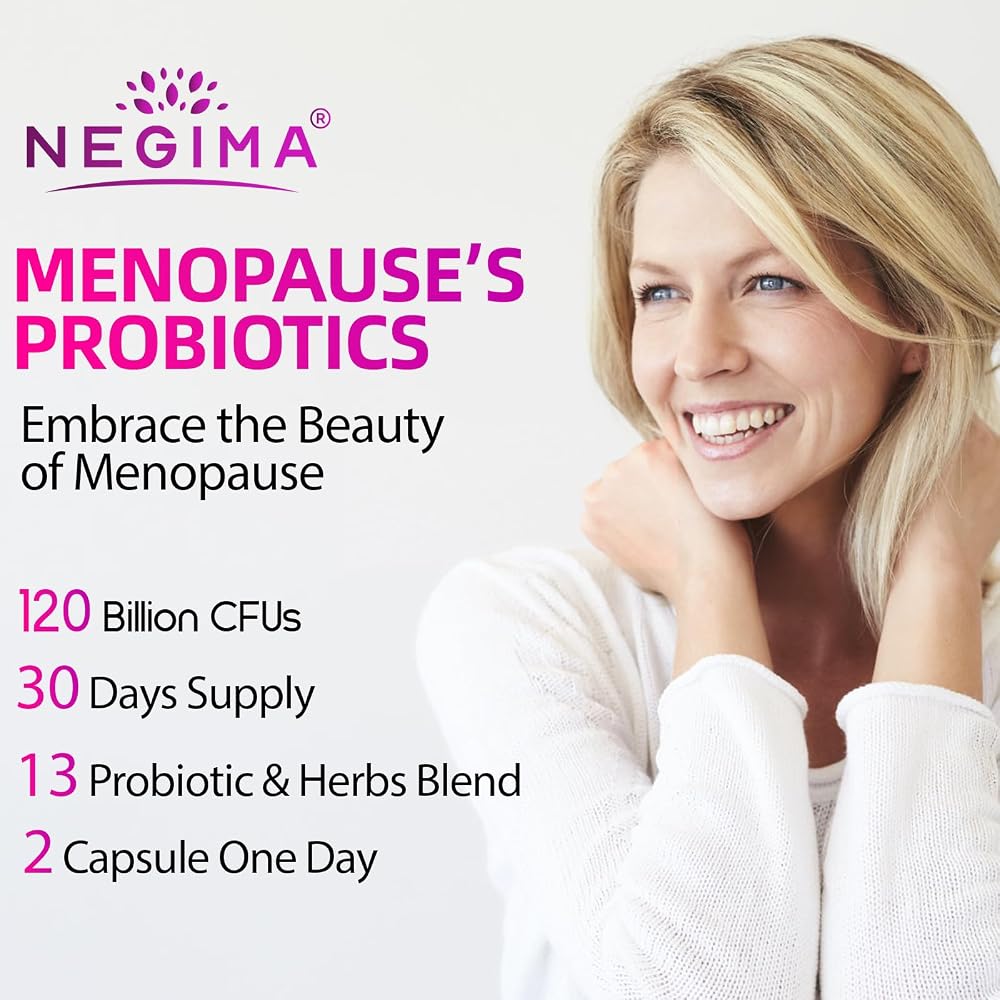 Negima Menopause Probiotics 120 Billion CFUs - 60 Capsules - image 5