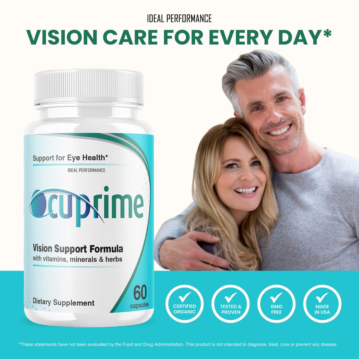 IDEAL PERFORMANCE Ocuprime Vision Supplement - 120 Capsules - image 6