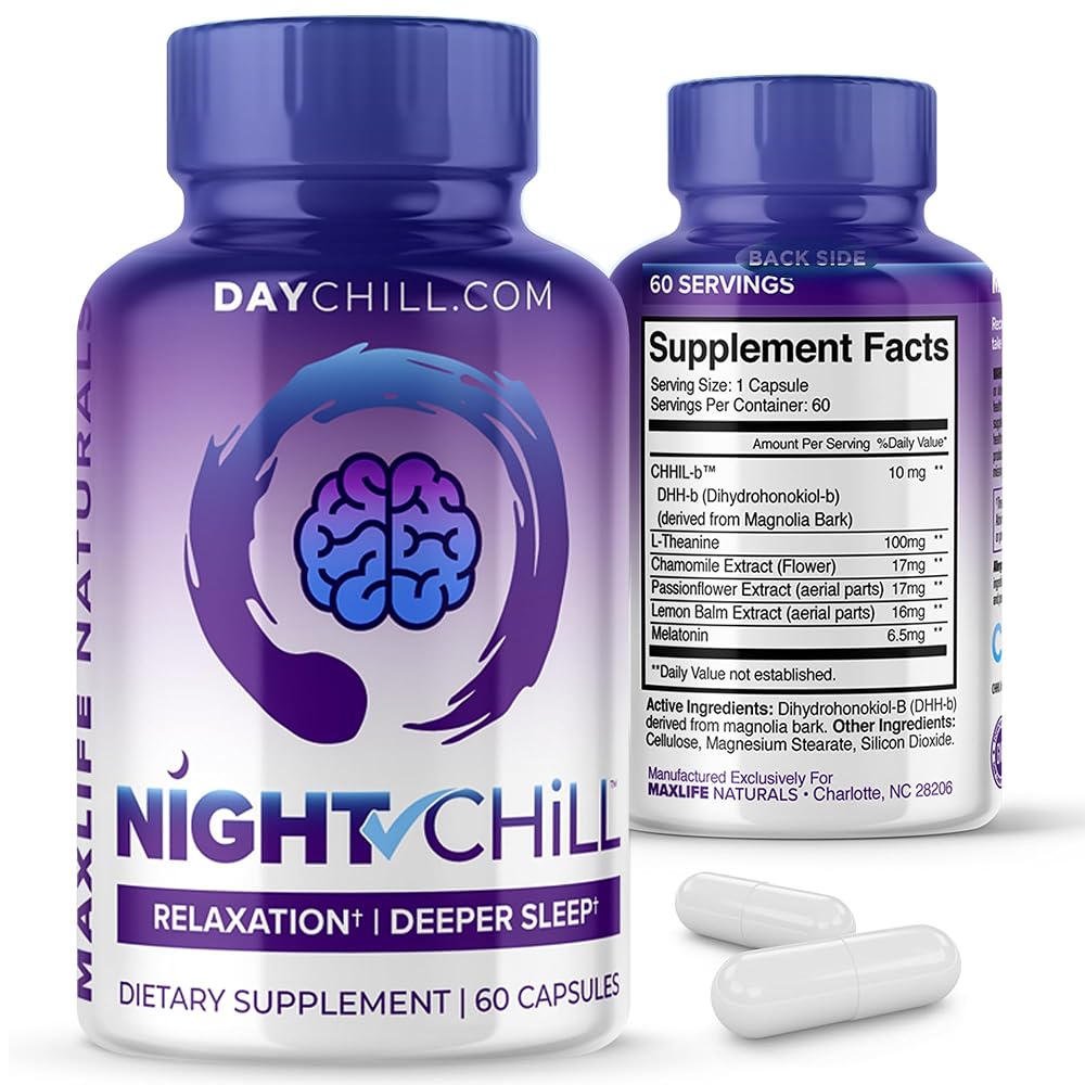 MaxLife Naturals Sleep Supplement with Melatonin - 60 Capsules