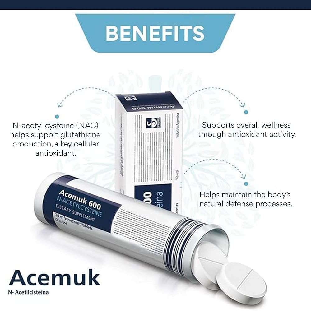 Acemuk N-Acetylcysteine NAC 600 mg - 20 Tablets - image 3