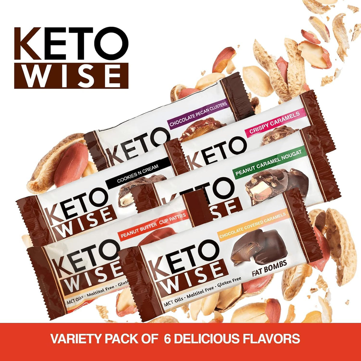 Keto Wise Fat Bombs - Made with Chocolate containing MCT Oil - Low Fat