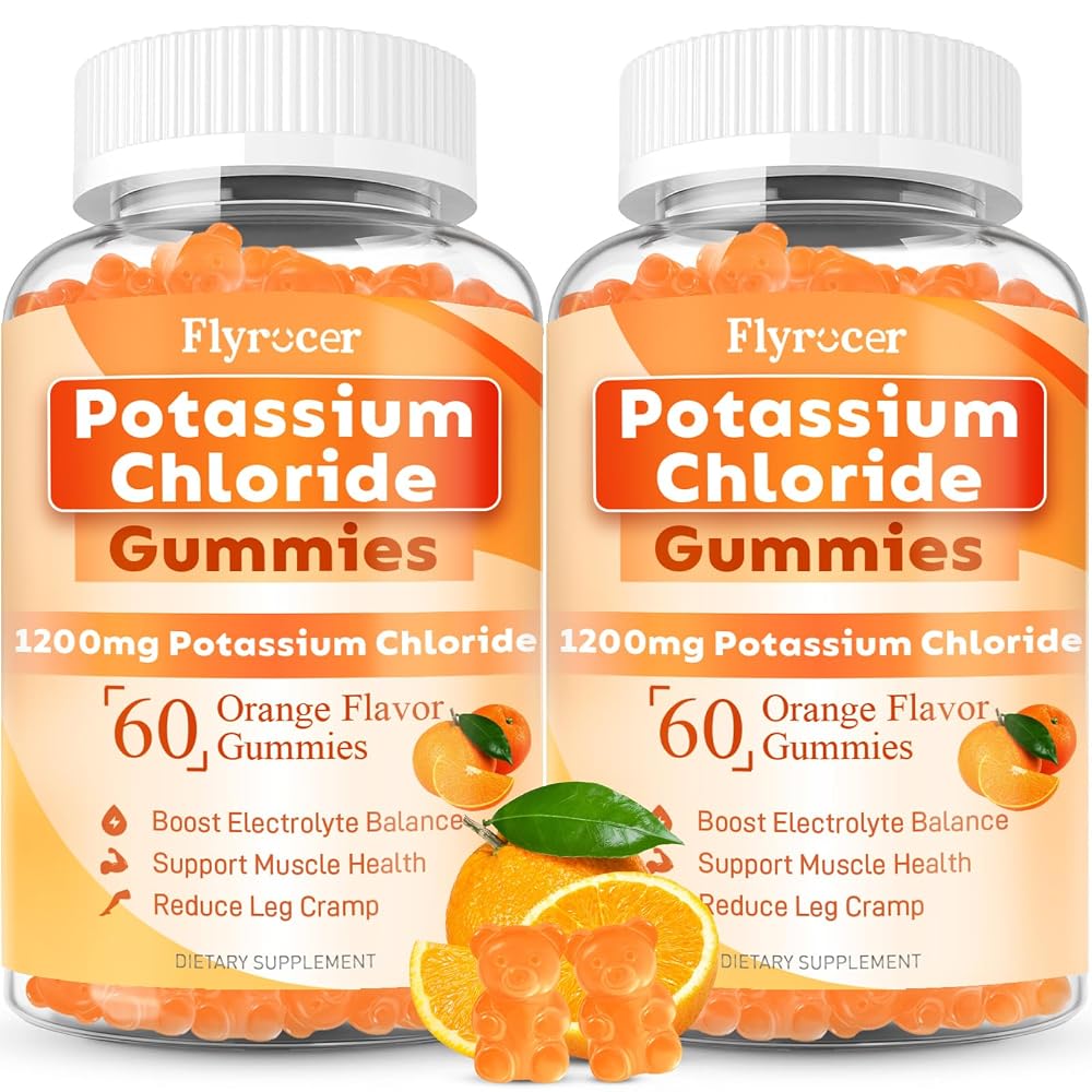 Flyrocer Potassium Gummies for Adults Men & Women