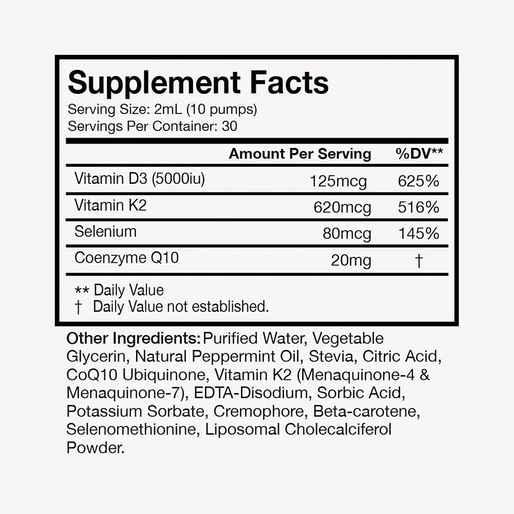 Terra Health Essentials Liposomal Vitamin D3 K2 Liquid - 2 Fl Oz - image 2