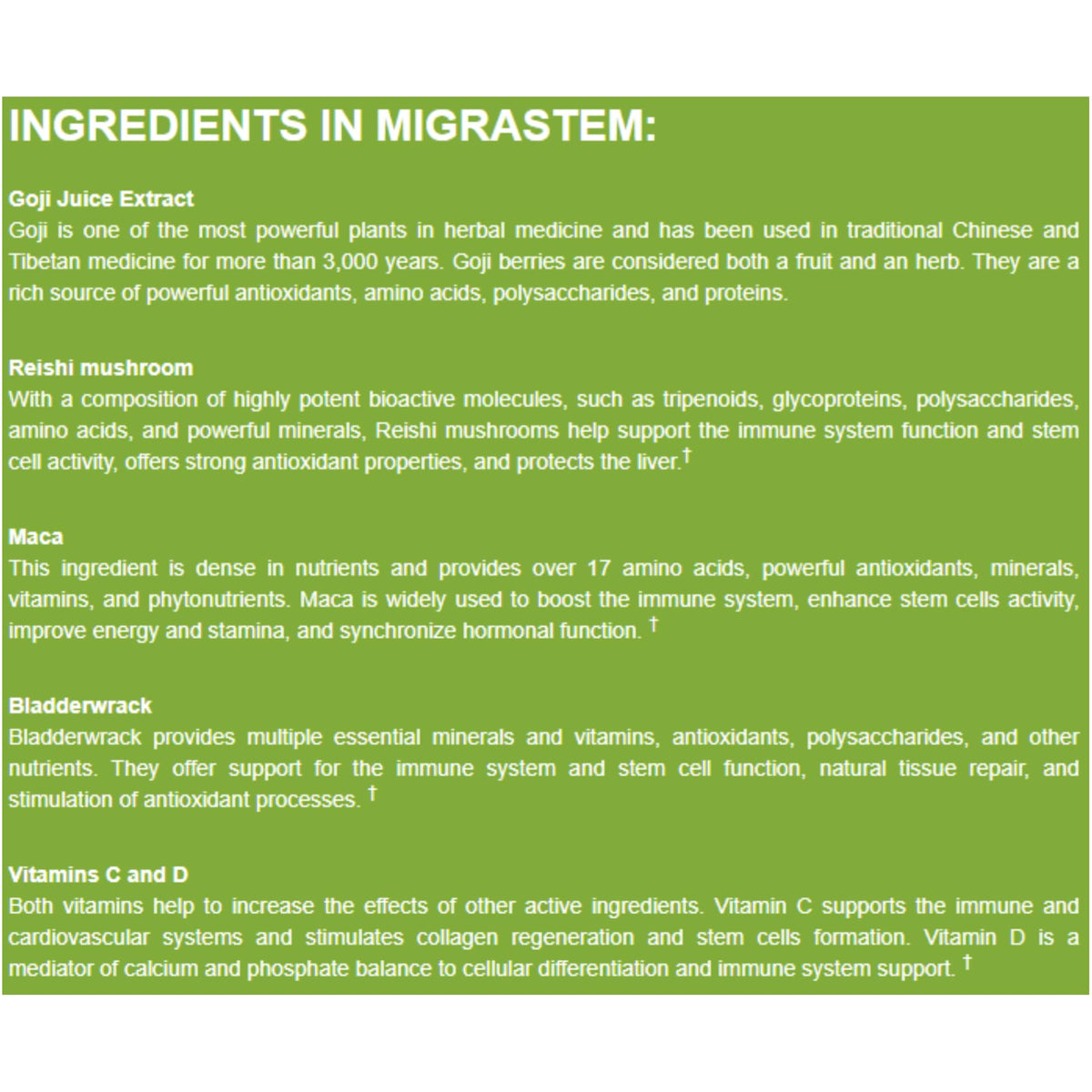 StemTech MigraStem Herbal Supplement - 60 Tablets - image 6
