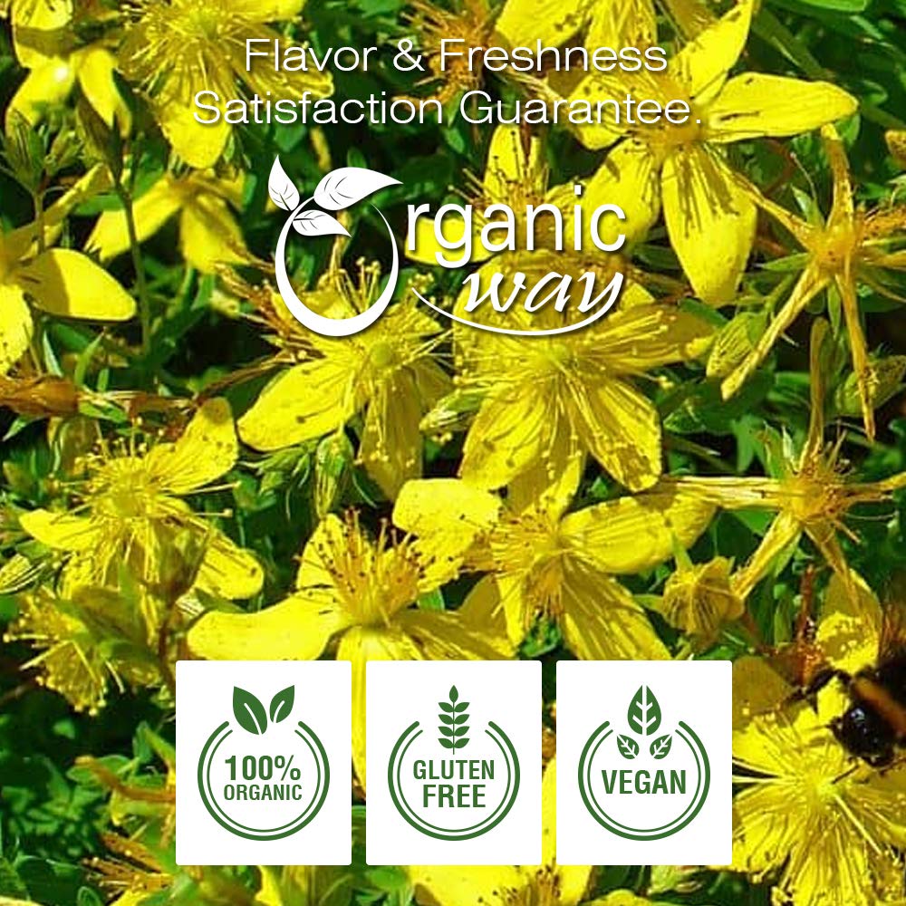 Organic Way St. John's Wort Cut & Sifted (Hypericum perforatum)