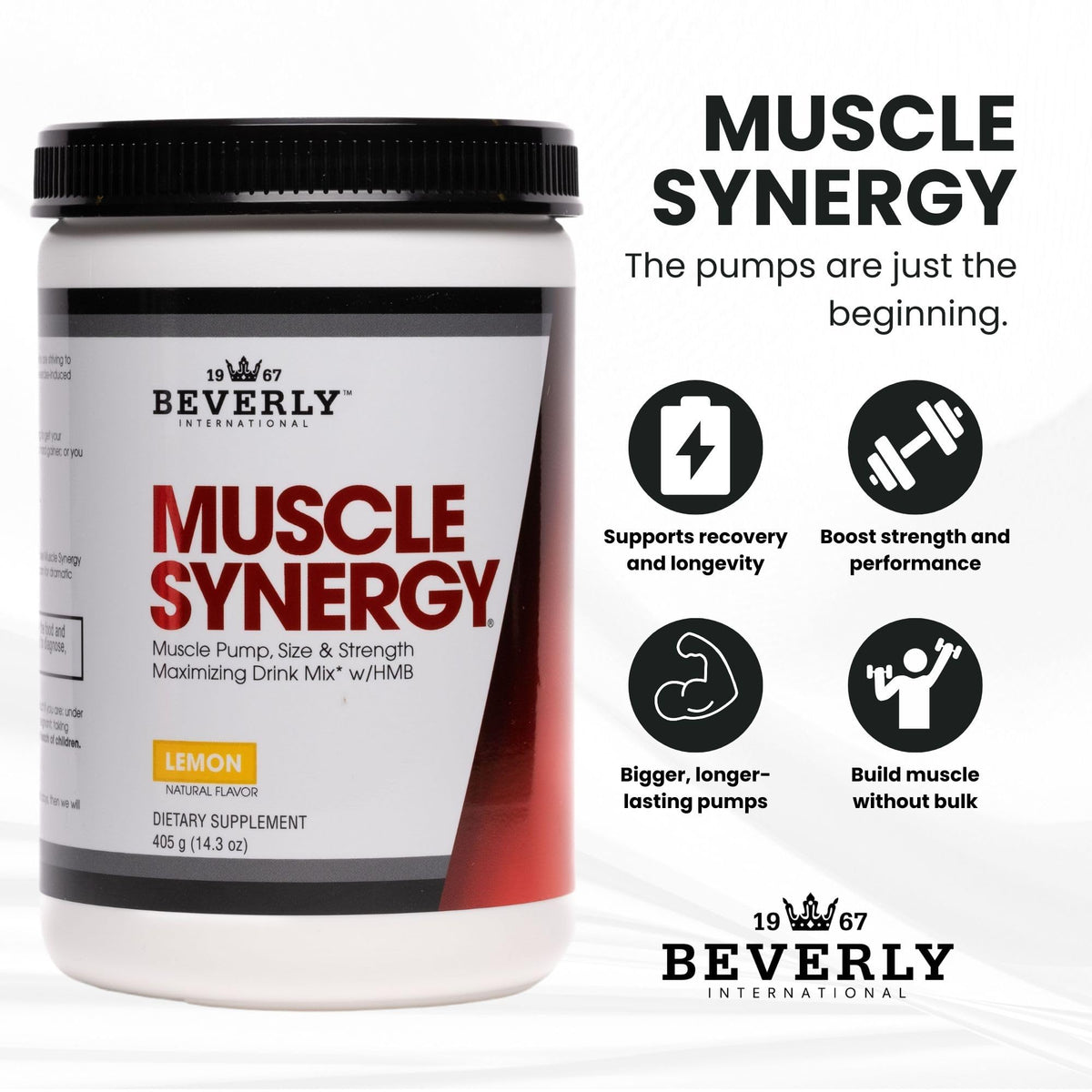 Beverly International Muscle Synergy Lemon Powder - 14.3 oz - image 4