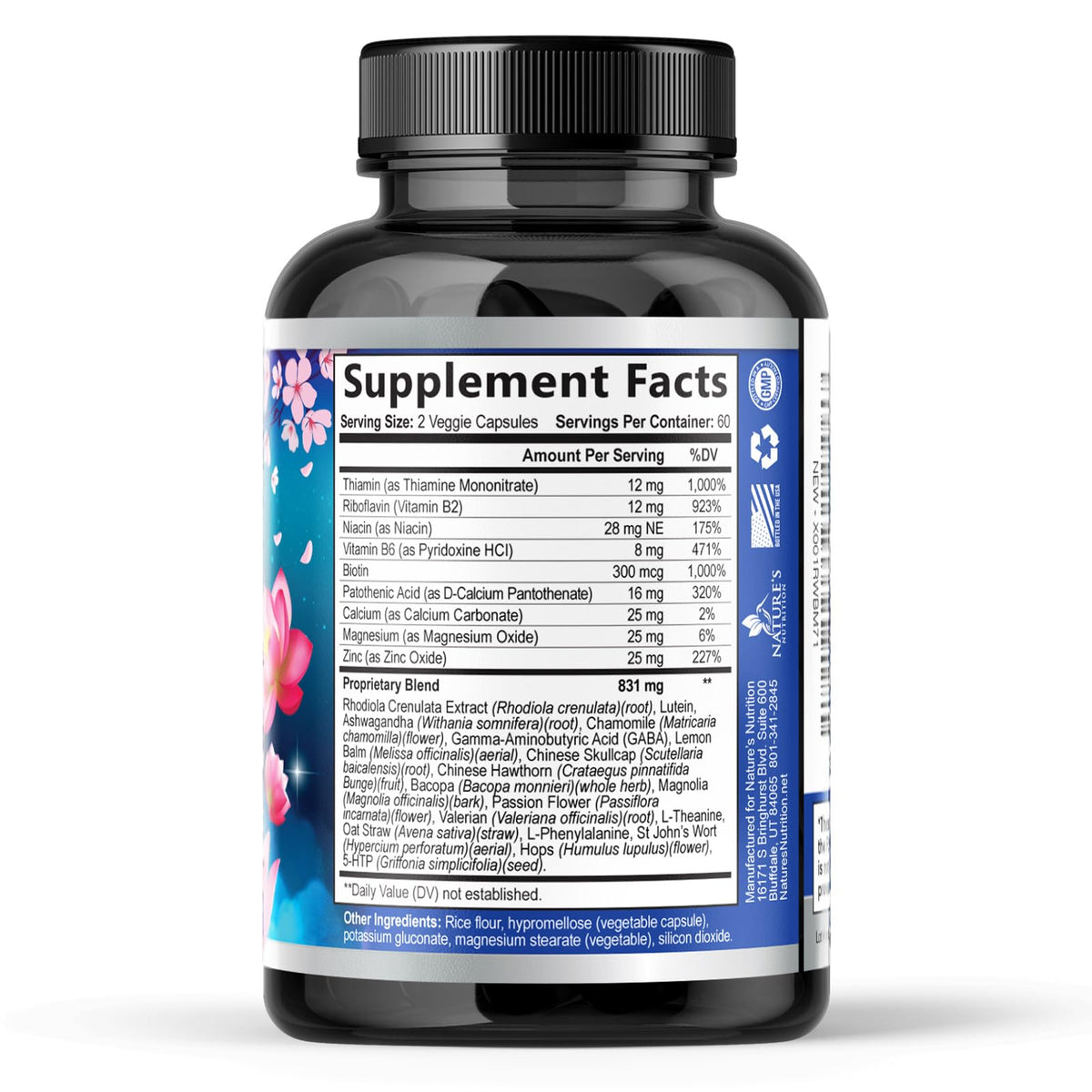 Nature's Nutrition Stress Support Supplement - Extra Strength Relief