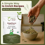 Organic Way Hawthorn Leaf and Flower Cut & Sifted (Crataegus